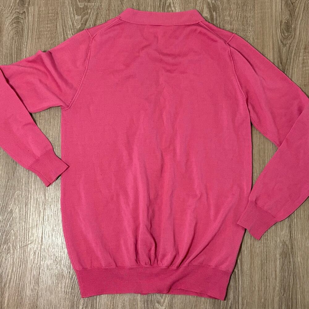 Kumikyoku Onward Kashiyama Hot Pink 100% Wool Cardigan Sweater, Japan Size 2 - Picture 7 of 10